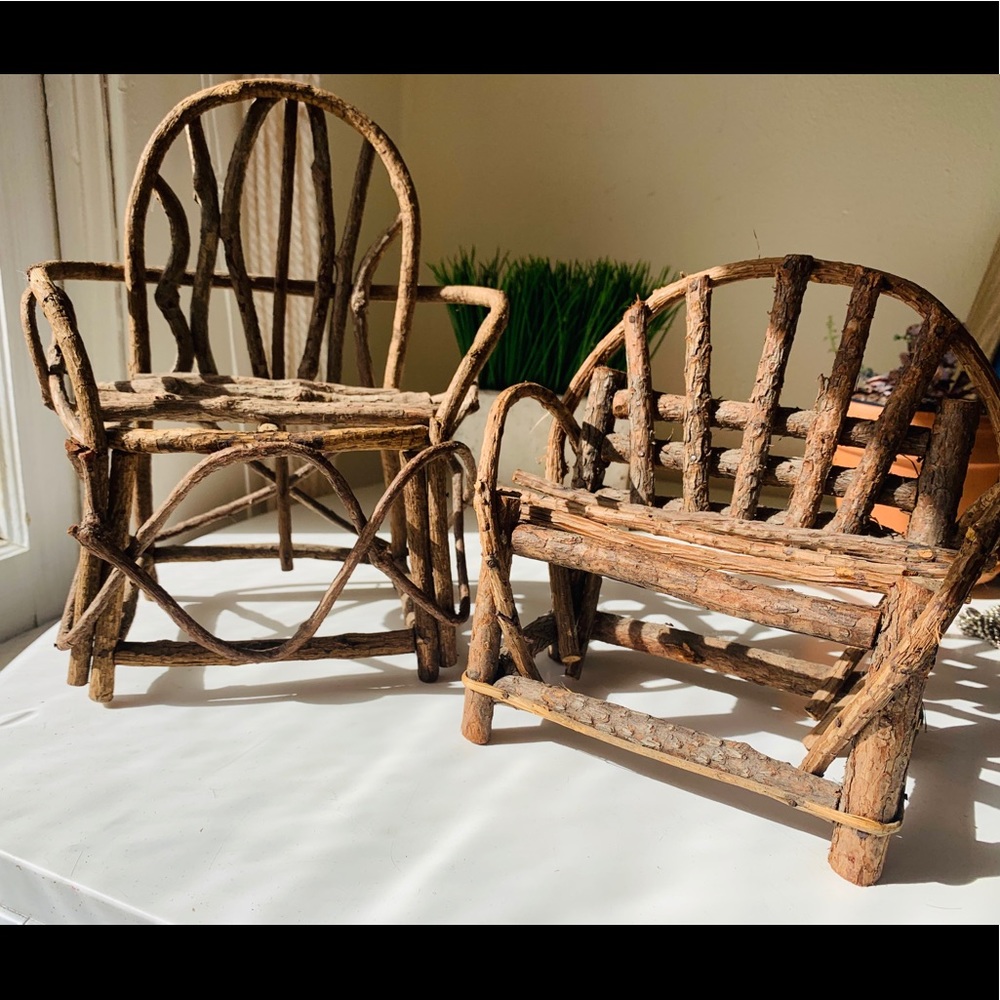 Cute, Decorative Chairs made from real wood!